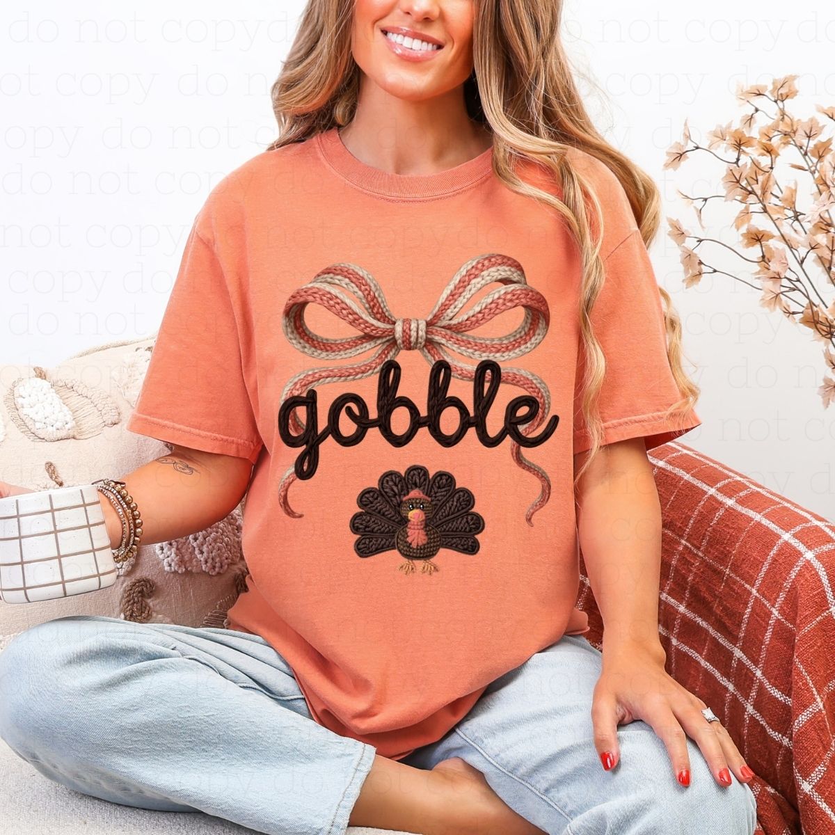 COQUETTE GOBBLE *FAUX YARN* - DTF TRANSFER