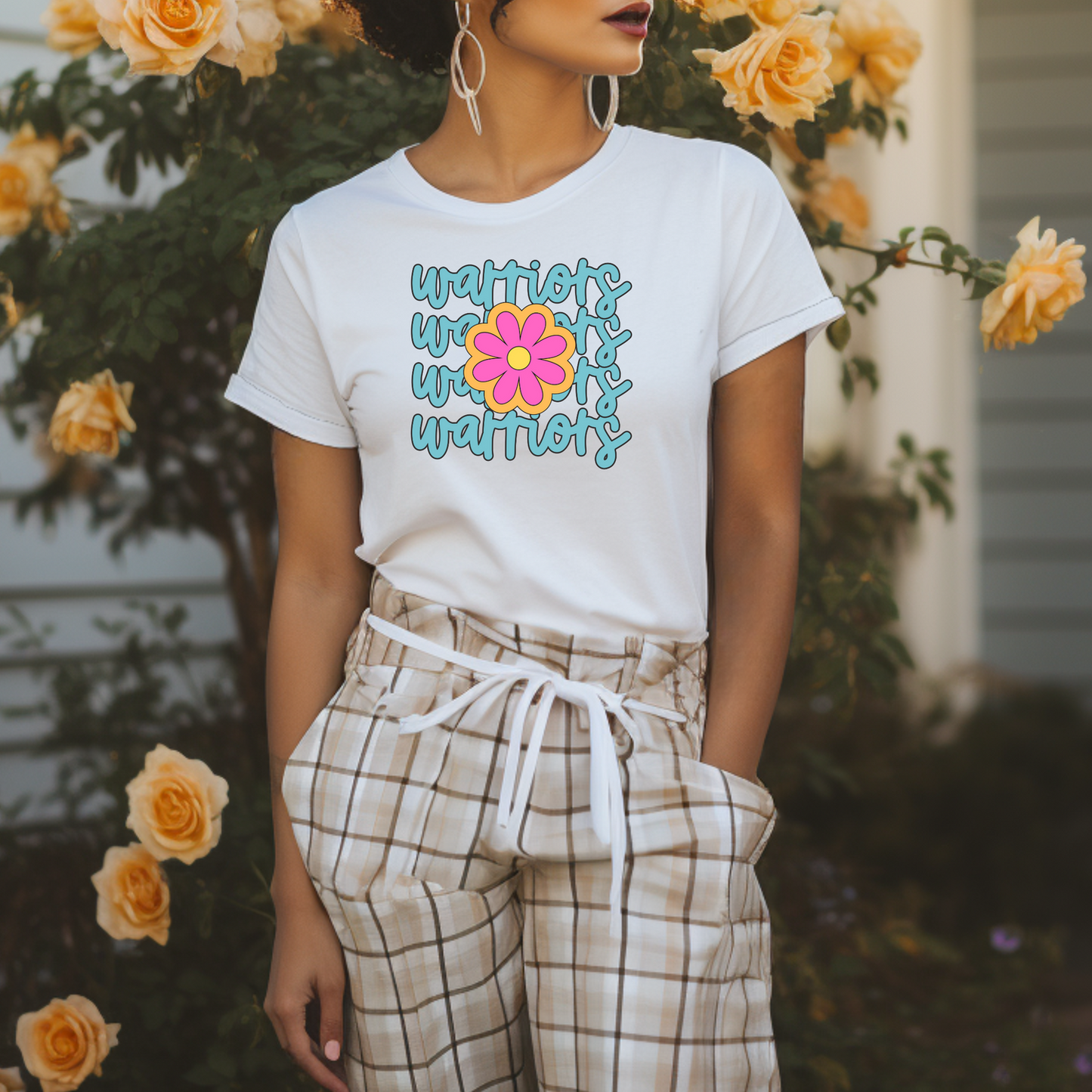 Flower Warrior Tee - Hectic Momma Printing
