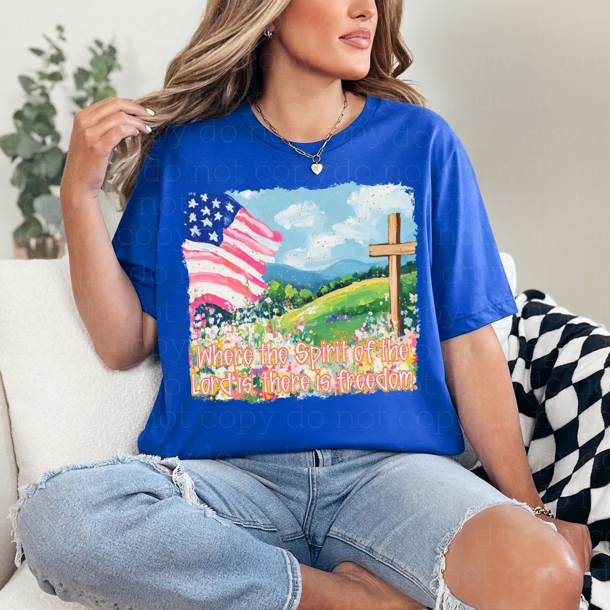 WHERE THE SPIRIT OF THE LORD IS, THERE IS FREEDOM - DTF TRANSFER