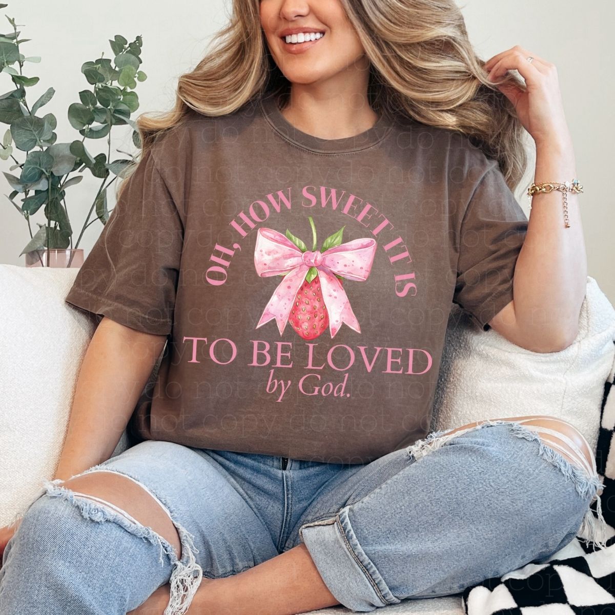 OH, HOW SWEET IS IS TO BE LOVED BY GOD - DTF TRANSFER