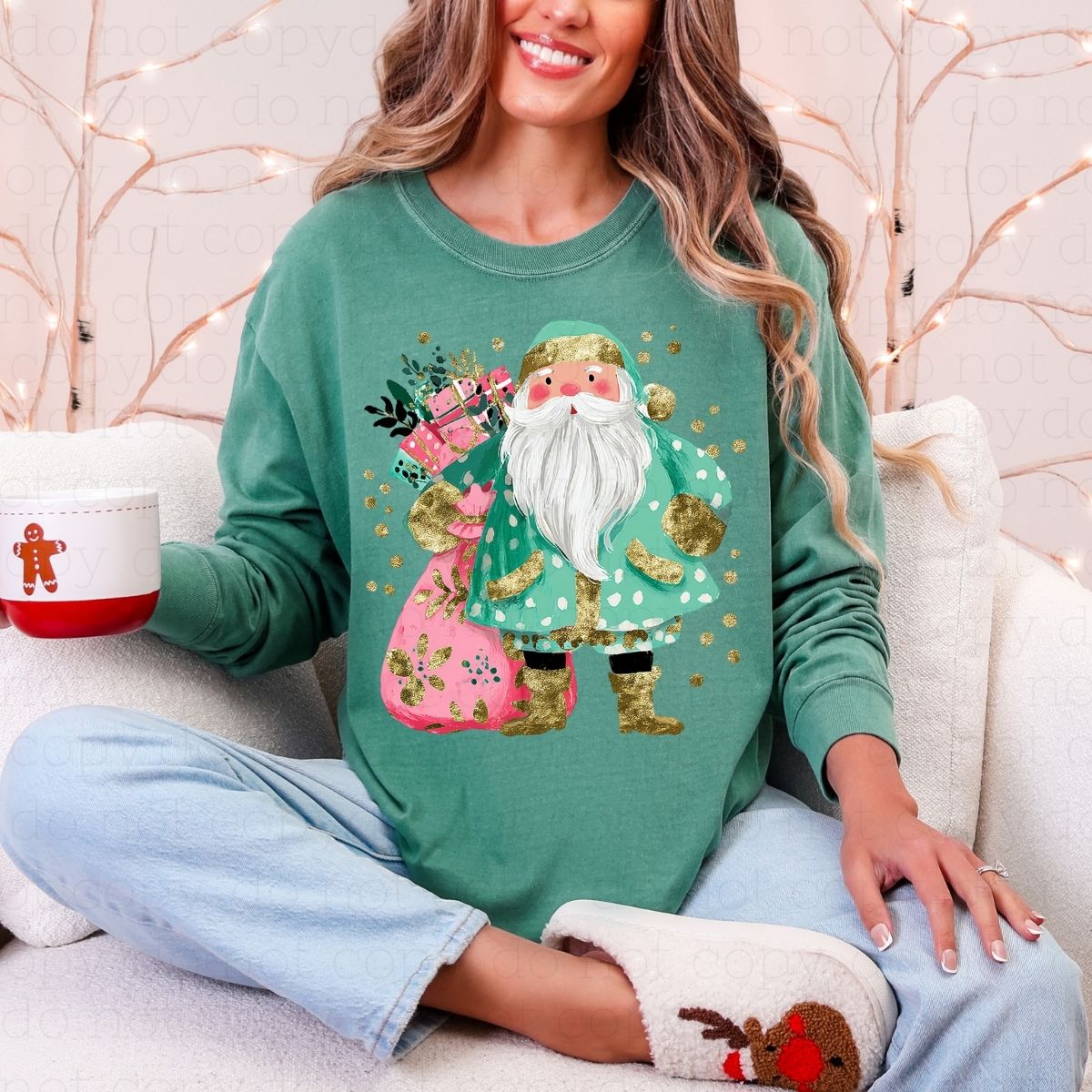 WATERCOLOR SANTA - DTF TRANSFER