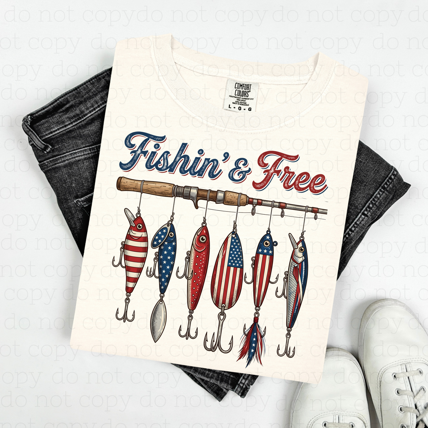 FISHIN' & FREE - DTF TRANSFER