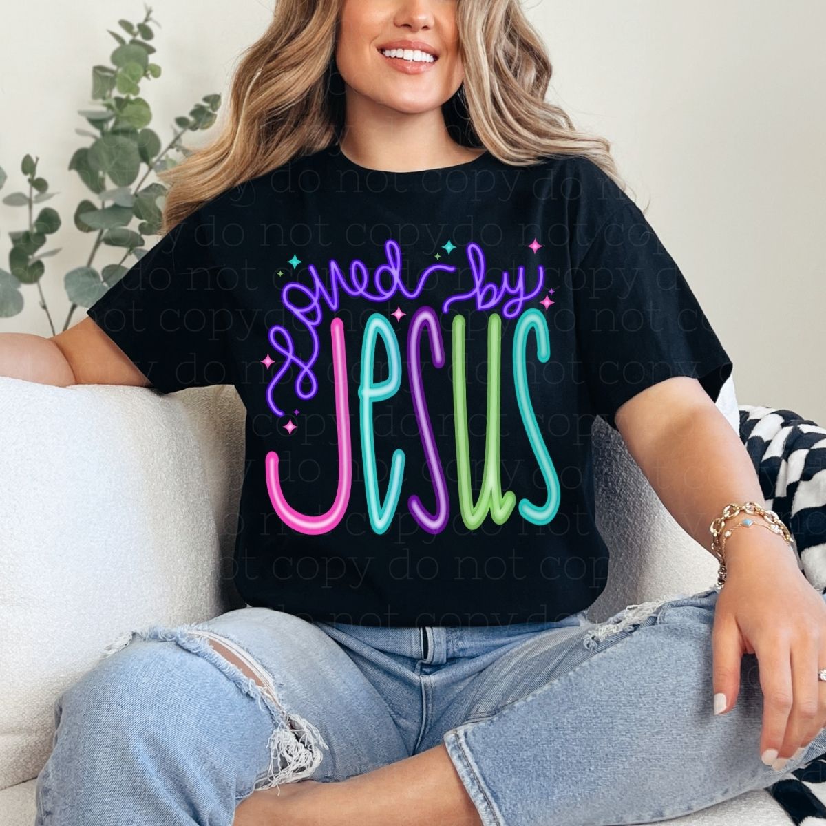 LOVED BY JESUS - DTF TRANSFER