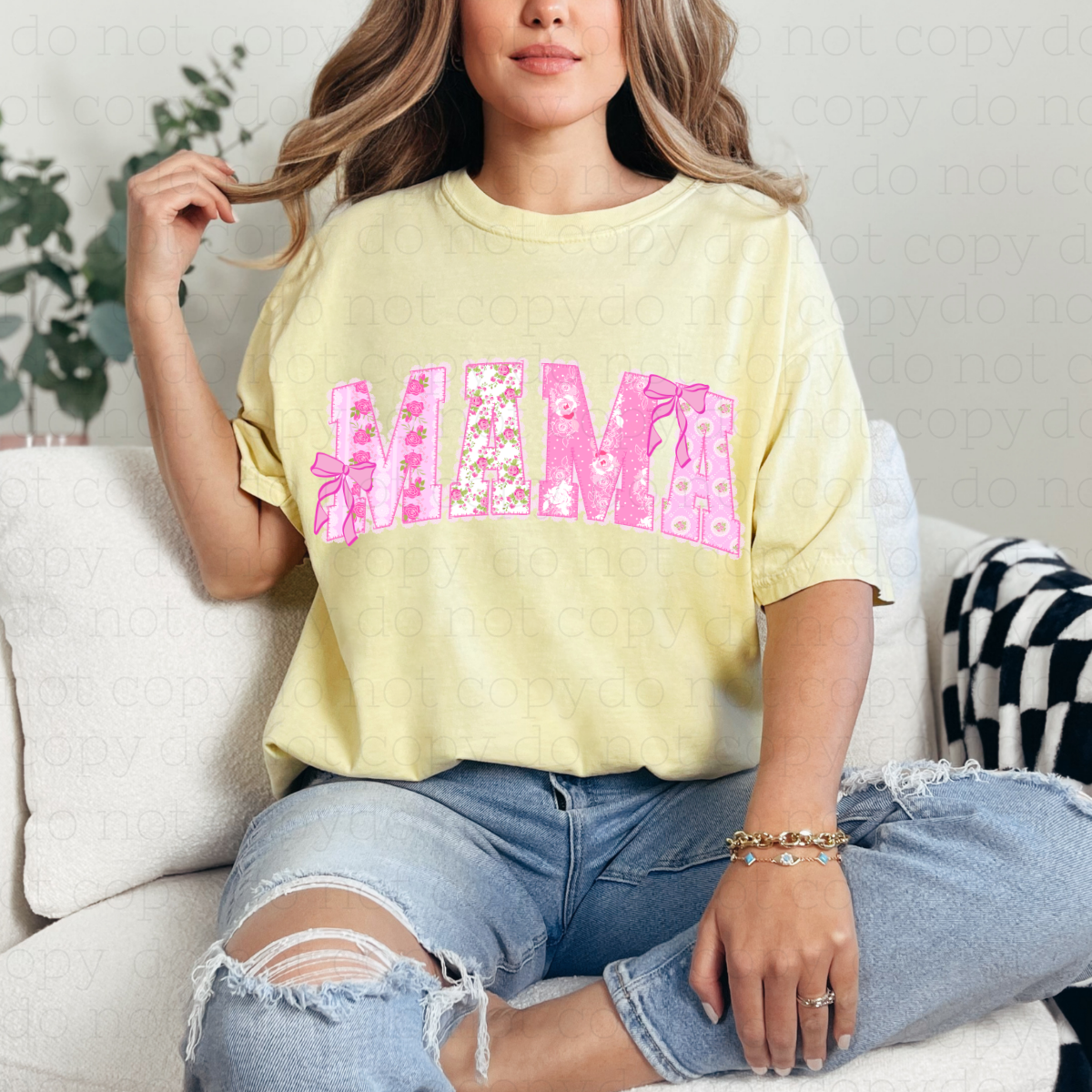 COQUETTE PREPPY MAMA - DTF TRANSFER - Hectic Momma Printing