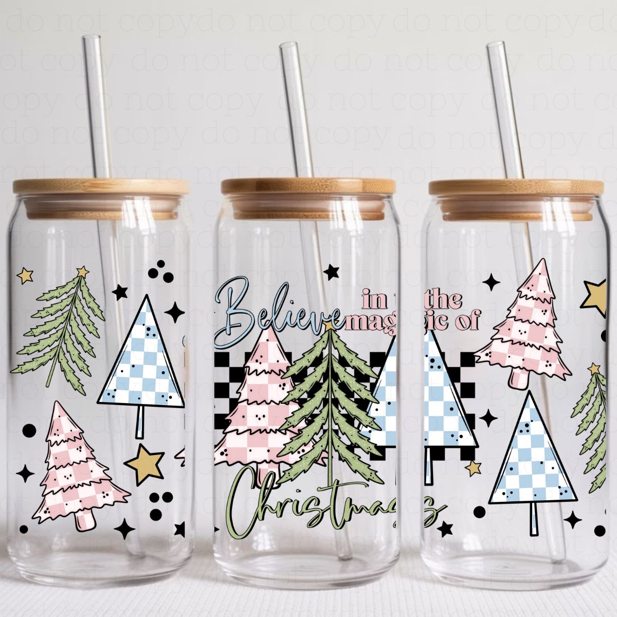 BELIEVE IN THE MAGIC OF CHRISTMAS - UV DTF