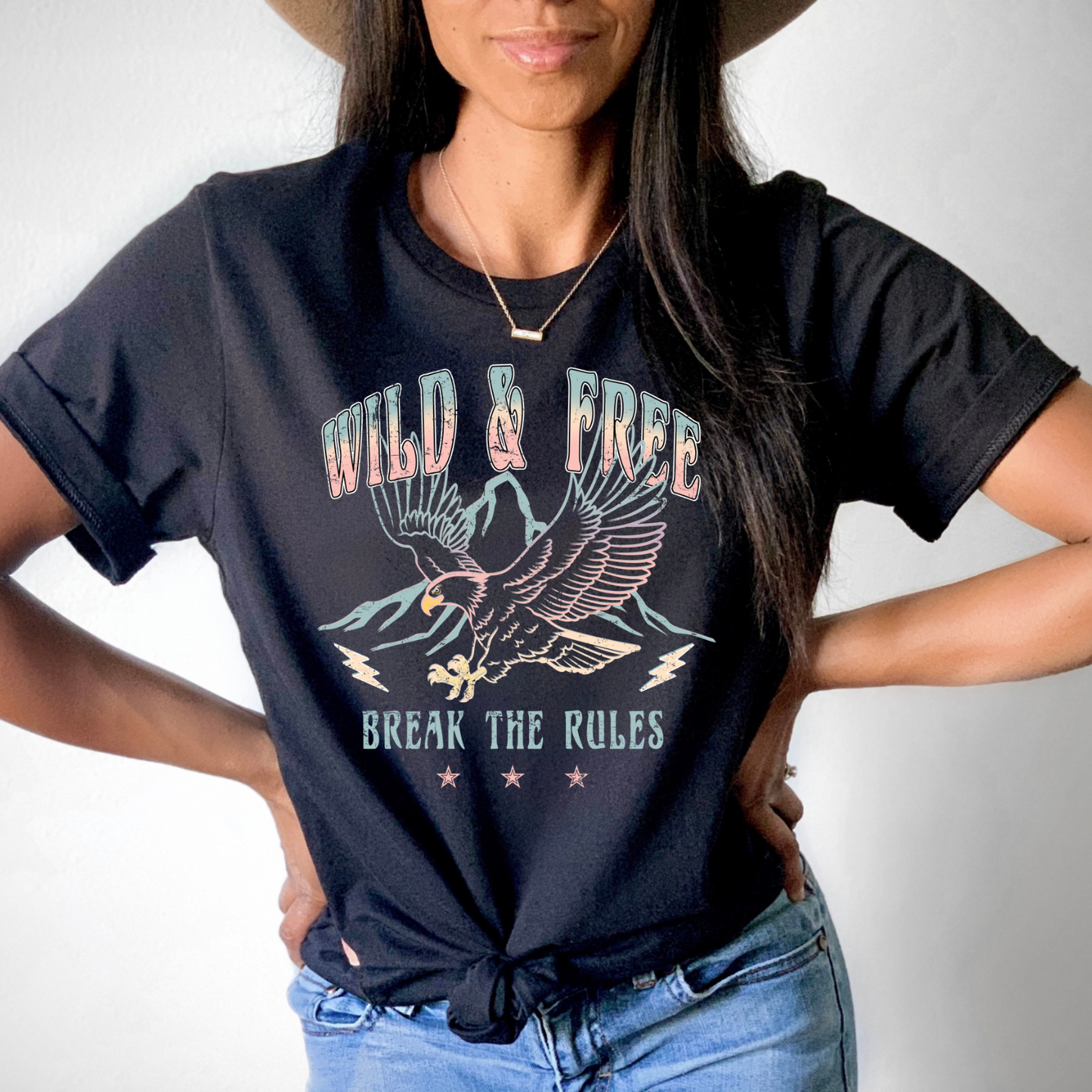 Wild & Free Break the Rules - Hectic Momma Printing