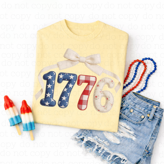 COQUETTE PATCHWORK 1776 - DTF TRANSFER - Hectic Momma Printing