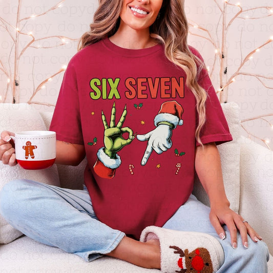 SIX SEVEN GREEN GUY & SANTA - DTF TRANSFER