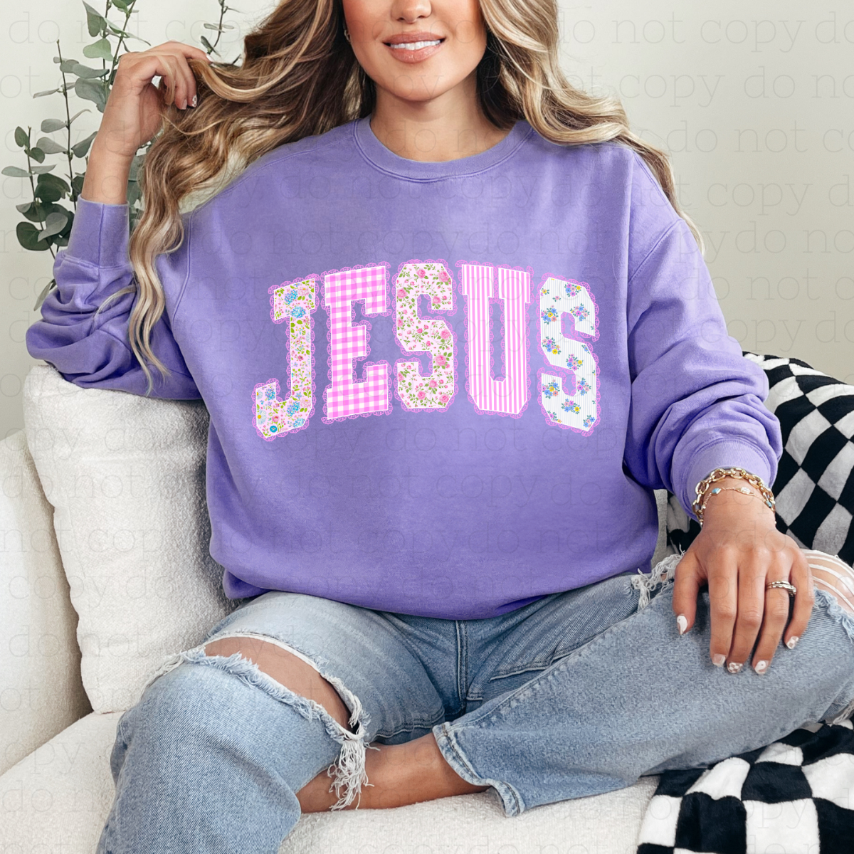 PREPPY JESUS - DTF TRANSFER - Hectic Momma Printing