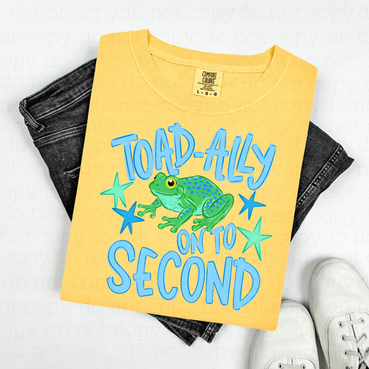 TOAD-ALLY ON TO SECOND - BOY - DTF TRANSFER