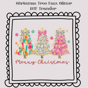 Christmas Tree Faux Glitter