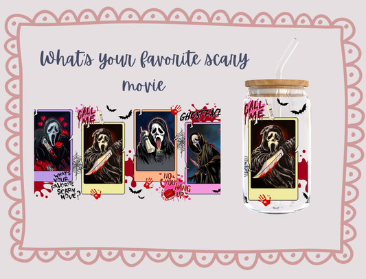 What's Your Favorite Scary Movie? - UV DTF - Hectic Momma Printing