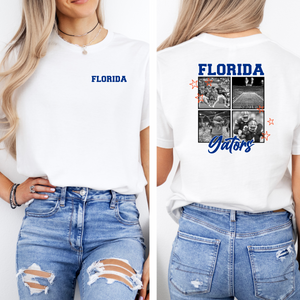 Collegiate Collage  Foot ball Tee