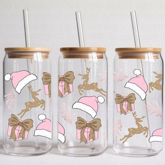 COQUETTE PINK CHRISTMAS - UV DTF