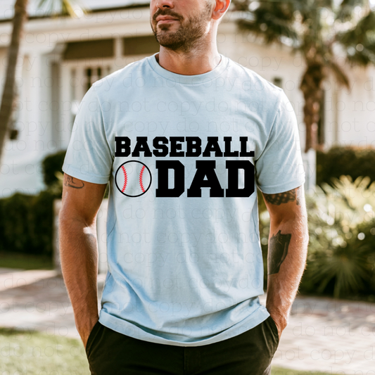BASEBALL DAD - DTF TRANSFER - Hectic Momma Printing