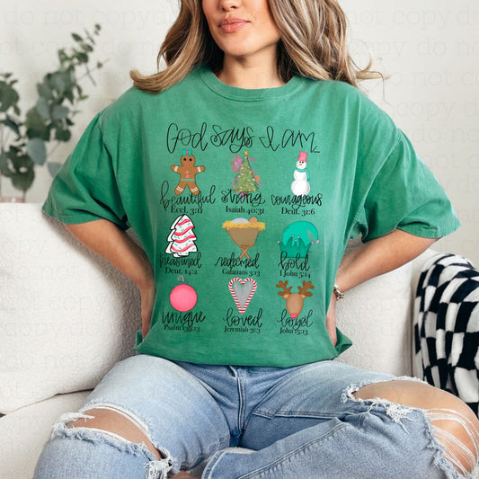 GOD SAYS I AM - DTF TRANSFER