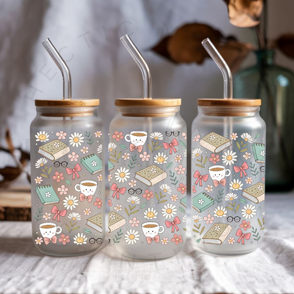 COQUETTE COFFEE & READING - UV DTF