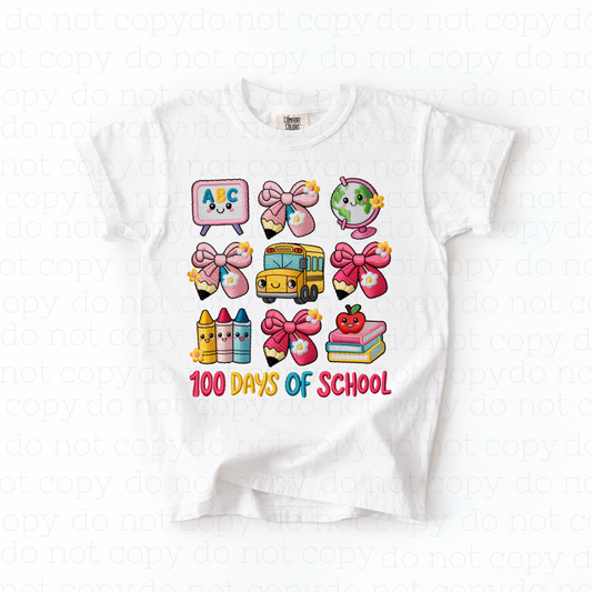 COQUETTE 100 DAYS OF SCHOOL - FAUX YARN - DTF TRANSFER