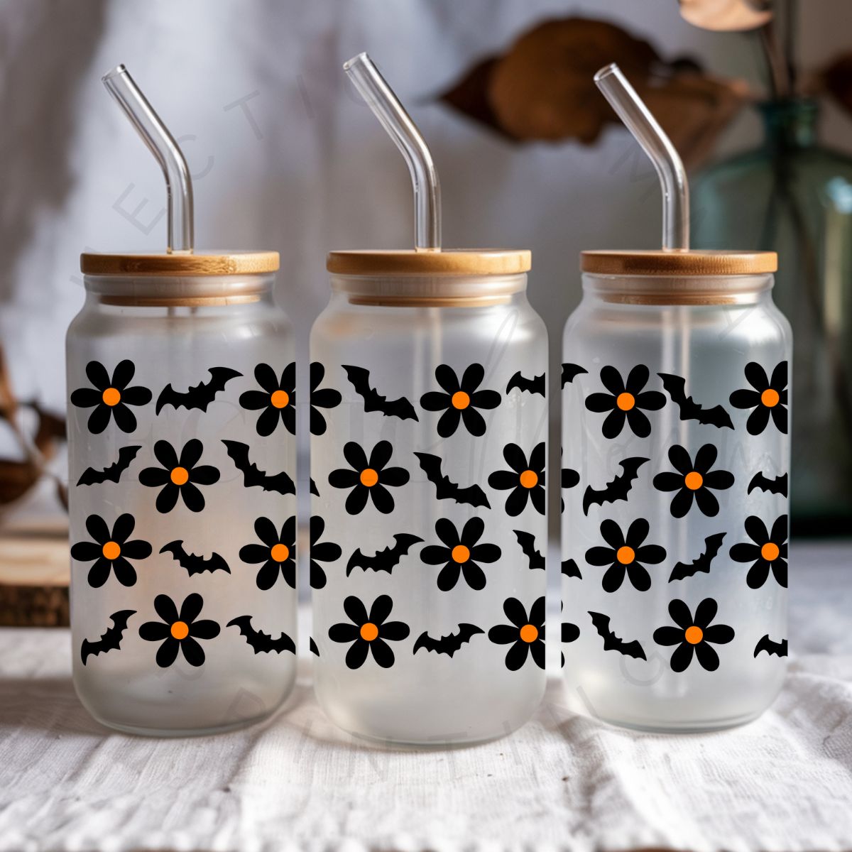 BATS & DAISIES - UV DTF