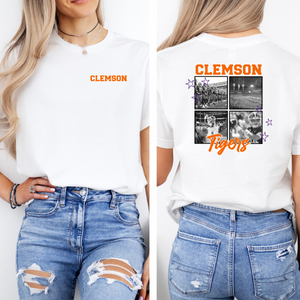 Collegiate Collage  Foot ball Tee