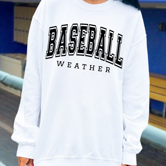 BASEBALL WEATHER  - DTF TRANSFER - Hectic Momma Printing