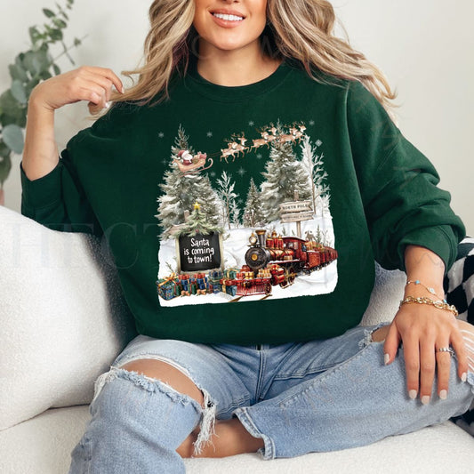 SANTA IS COMING TO TOWN - DTF TRANSFER