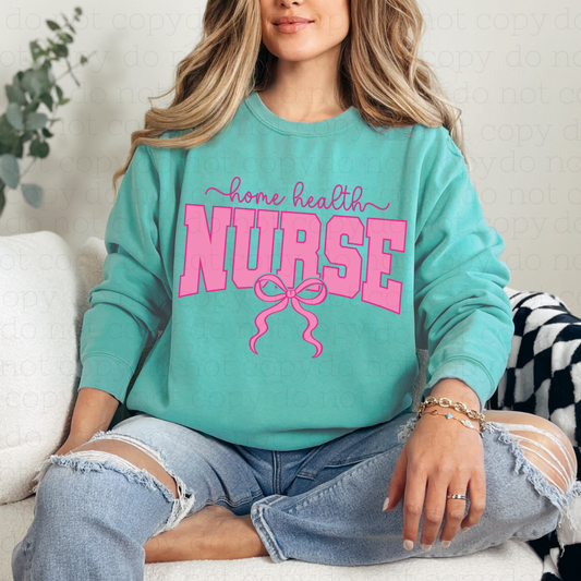 COQUETTE HOME HEALTH NURSE - DTF TRANSFER - Hectic Momma Printing