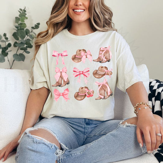COQUETTE COWBOY BOOTS AND HATS - DTF TRANSFER