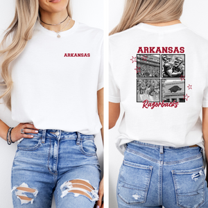 Collegiate Collage  Foot ball Tee