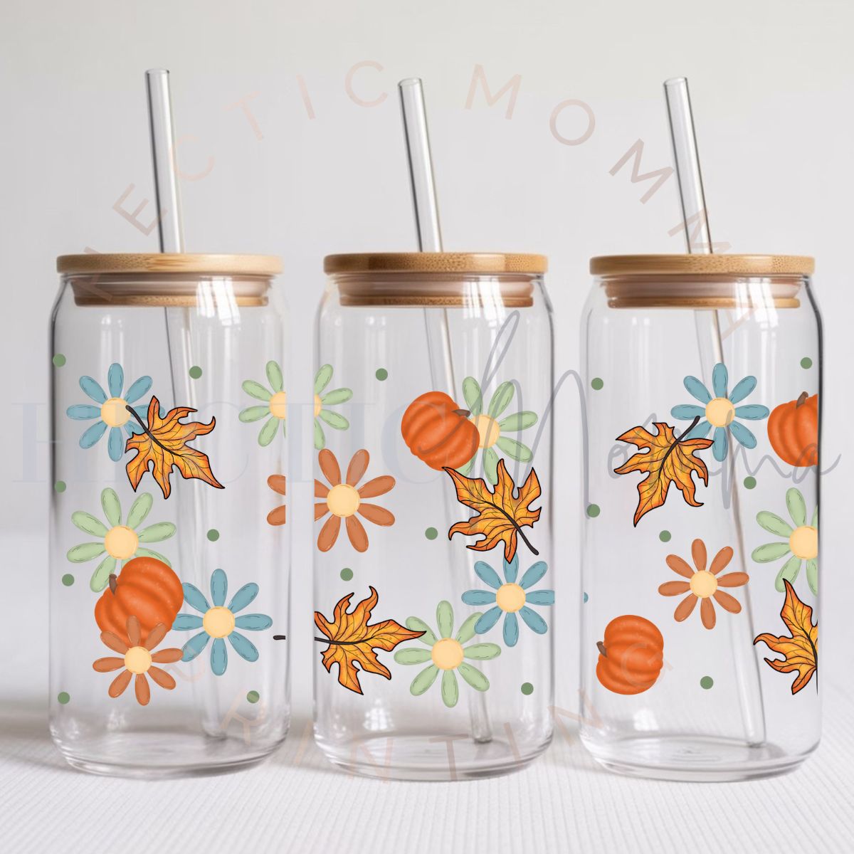 WATERCLOR FALL FLORALS - UV DTF