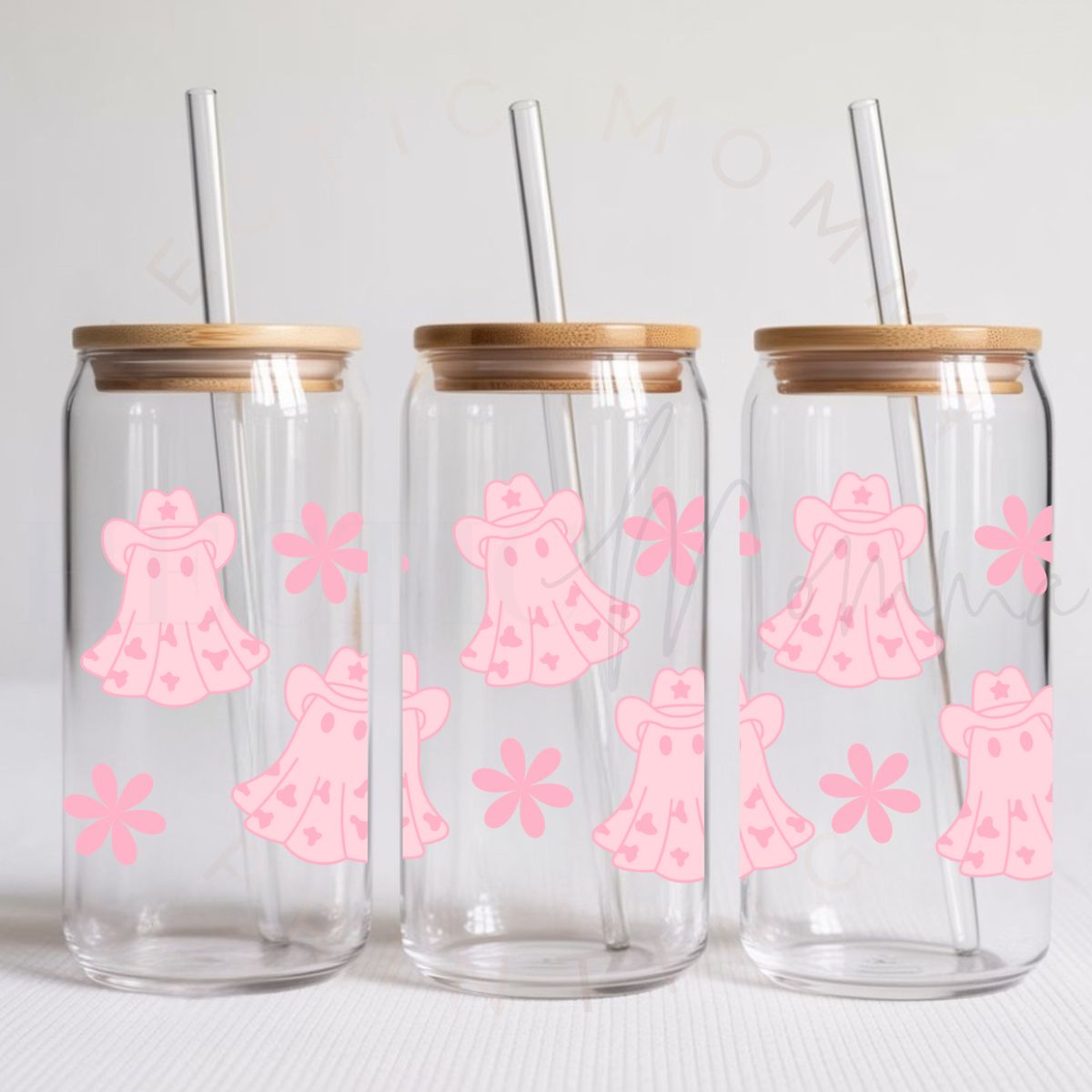 COWBOY GHOST & DAISIES - UV DTF