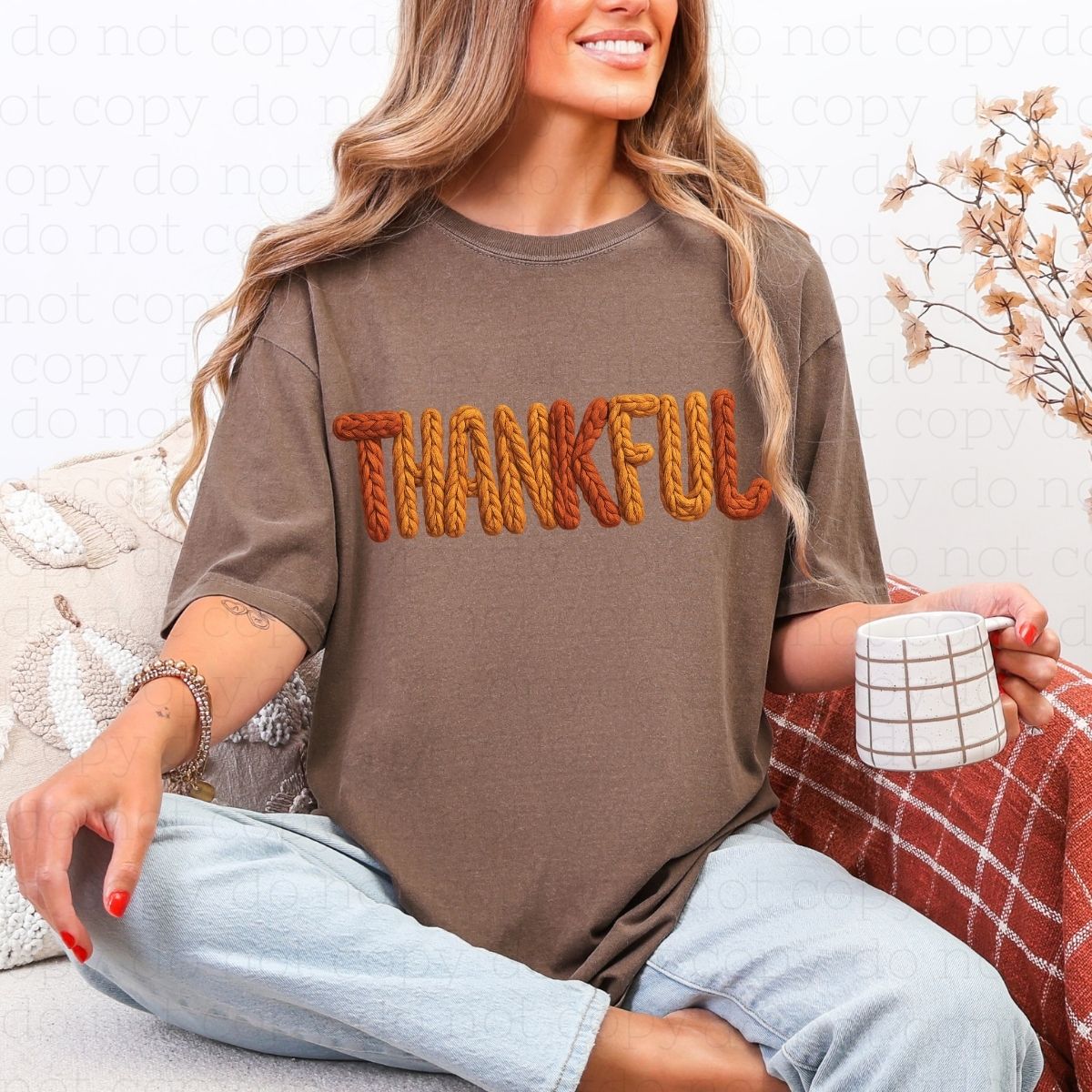 THANKFUL *FAUX YARN* - DTF TRANSFER