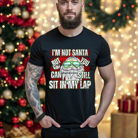 I'M NOT SANTA BUT YOU CAN STILL SIT IN MY LAP - DTF TRANSFER