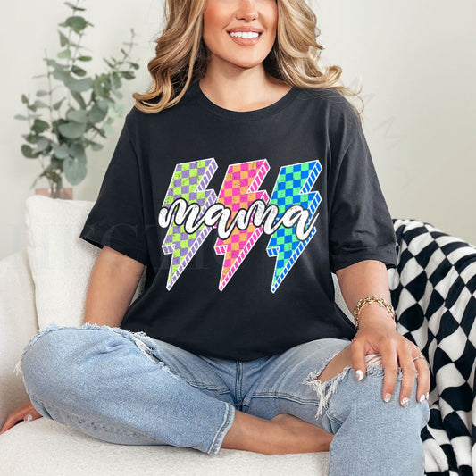 MAMA LIGHTNING BOLTS - DTF TRANSFER