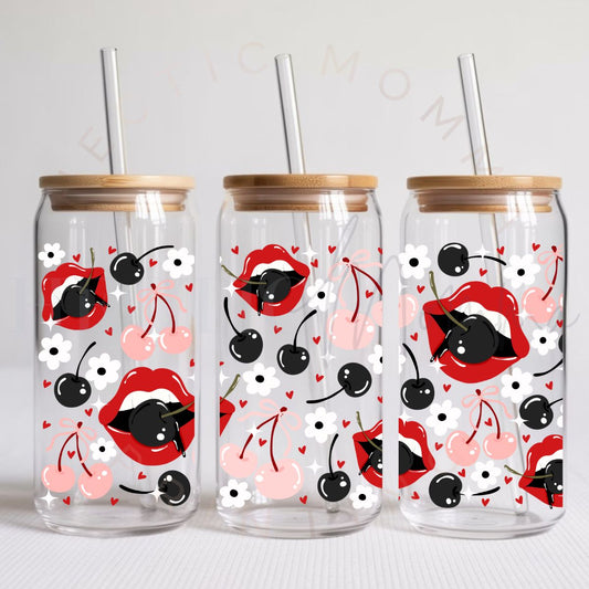 COQUETTE LIPS & CHERRIES - UV DTF