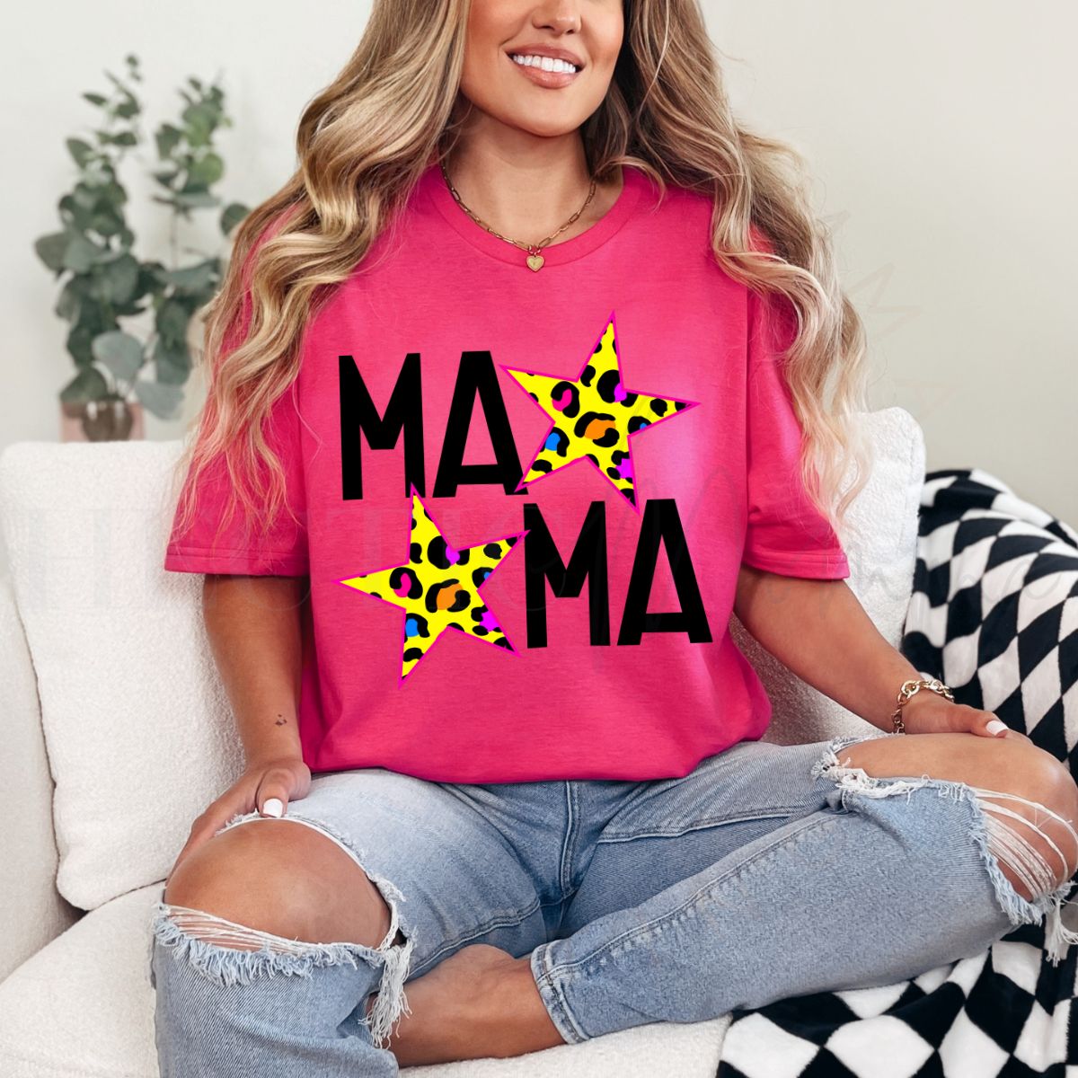 MAMA W/ STARS - DTF TRANSFER