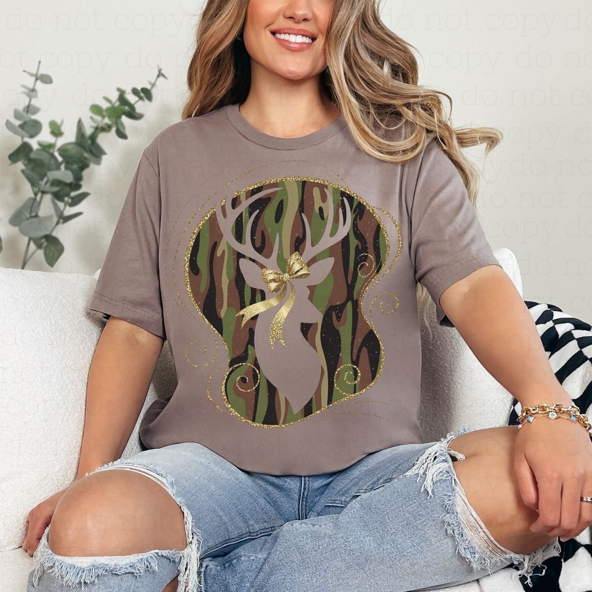 COQUETTE CAMO DEER - DTF TRANSFER