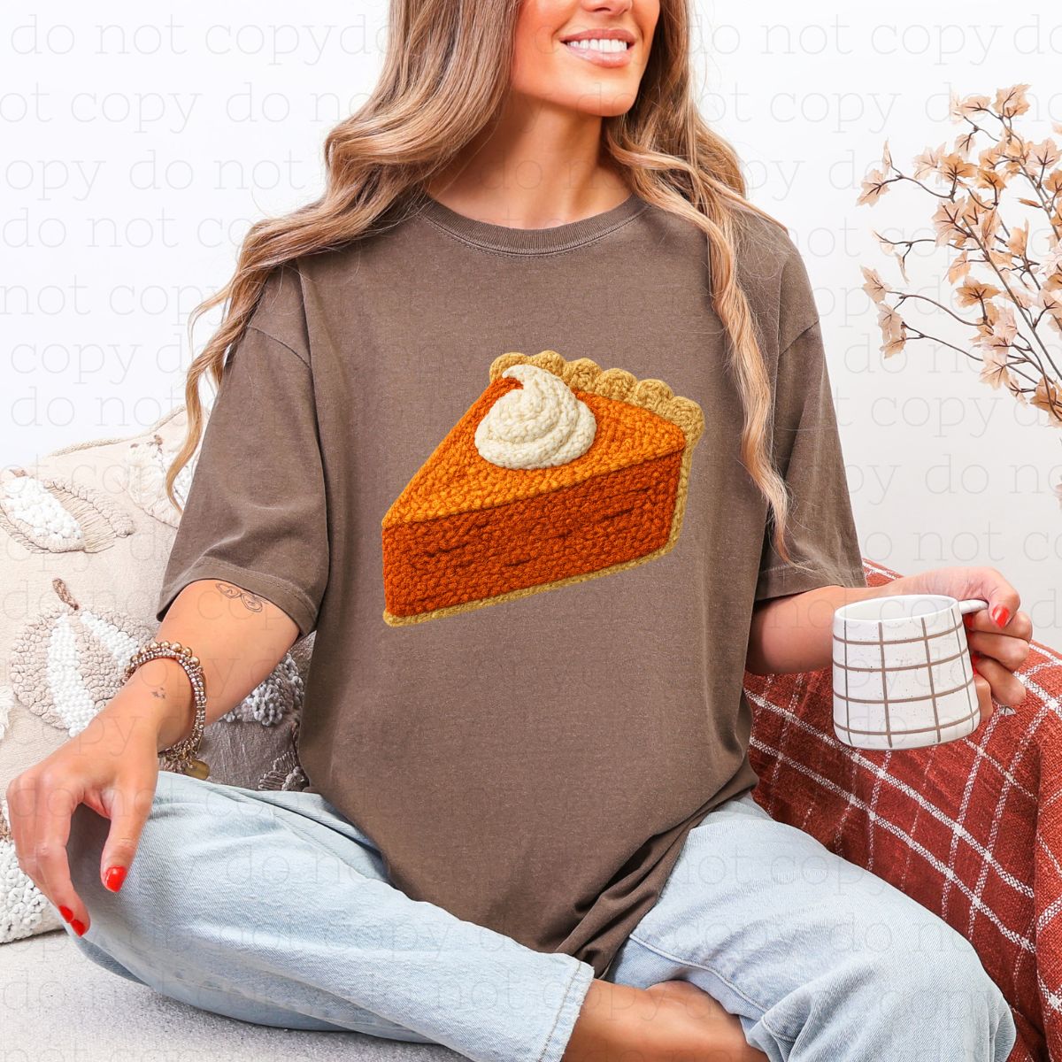 PUMPKIN PIE *FAUX YARN* - DTF TRANSFER