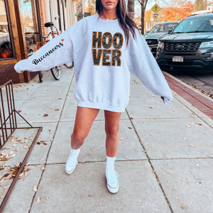Adult Local School Faux Sequins Faux Embroidered FULL Sweatshirt or T-shirt