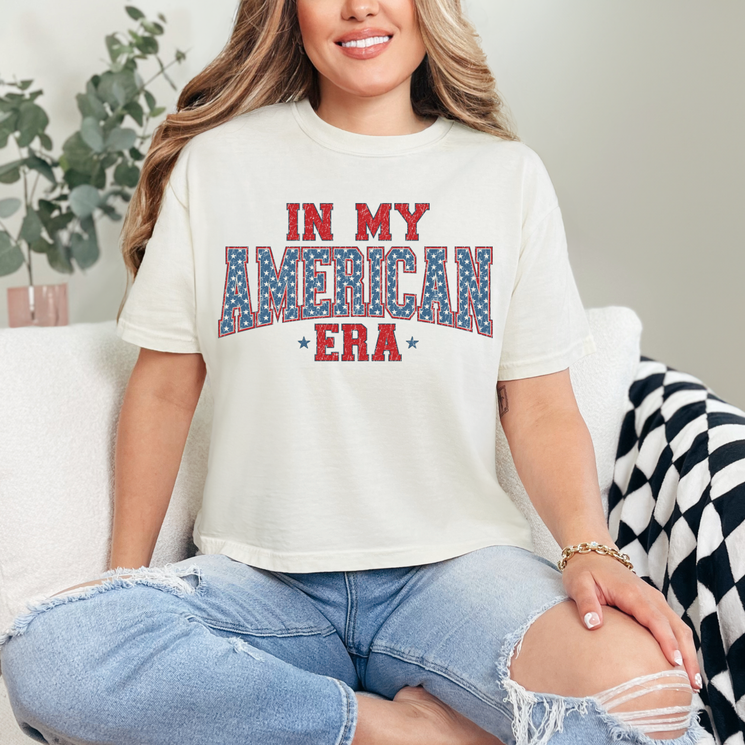 IN MY AMERICA ERA  - DTF TRANSFER - Hectic Momma Printing