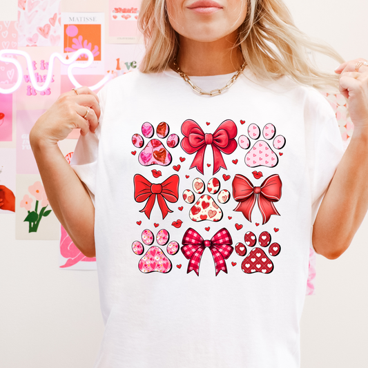 DOGGY PAW VALENTINES  DTF TRANSFER - Hectic Momma Printing