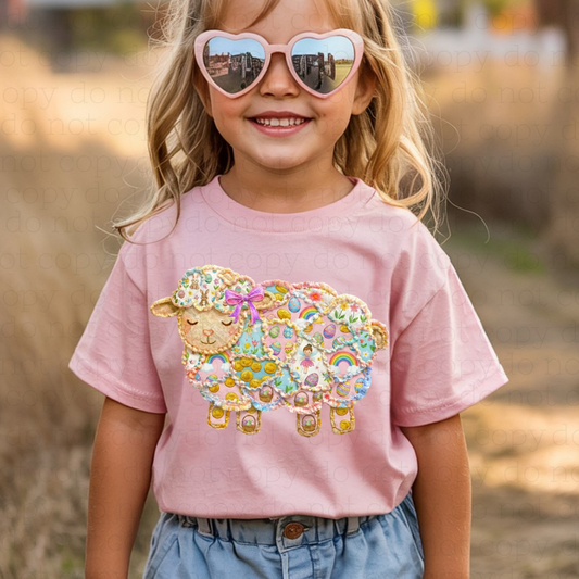 COQUETTE THE LORD IS MY SHEPHERD - FAUX YARN - DTF TRANSFER - Hectic Momma Printing