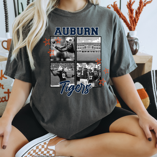Auburn Tigers collage dtf transfer