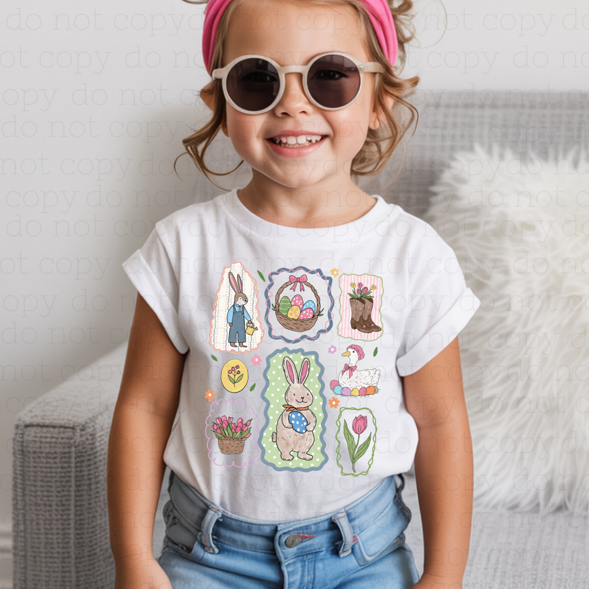 COQUETTE EASTER DOODLE - DTF TRANSFER - Hectic Momma Printing