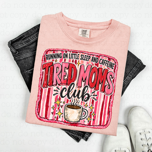 RUNNING ON LITTLE SLEEP AND CAFFEINE - DTF TRANSFER