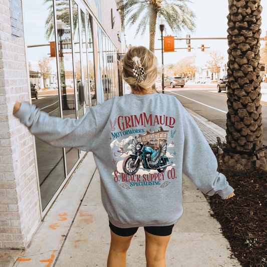 GRIMMAULD MOTORWORKS DTF TRANSFER - Hectic Momma Printing