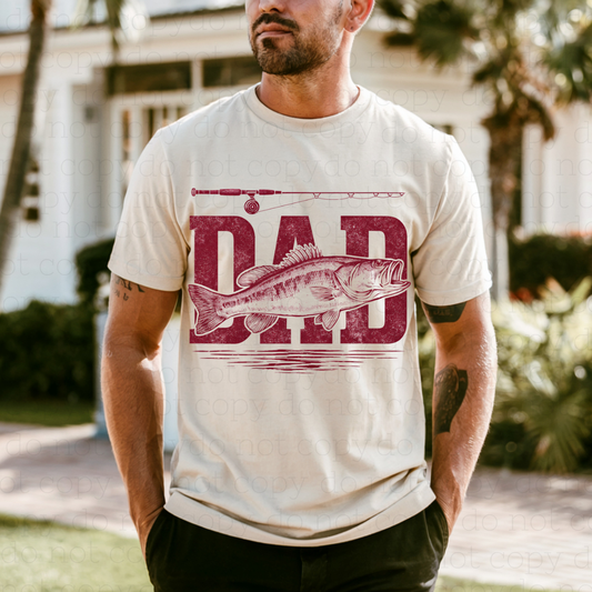 FISHING DAD - DTF TRANSFER - Hectic Momma Printing