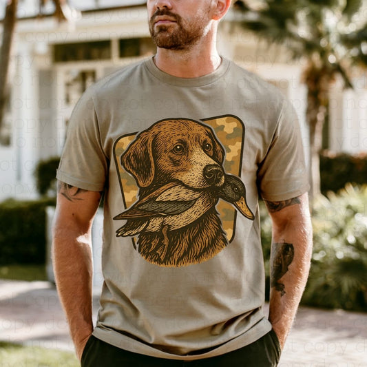 HUNTING DOG WITH DUCK - DTF TRANSFER
