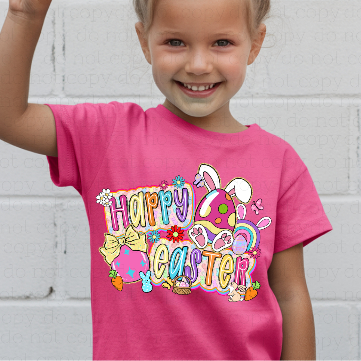 COQUETTE HAPPY EASTER - DTF TRANSFER - Hectic Momma Printing