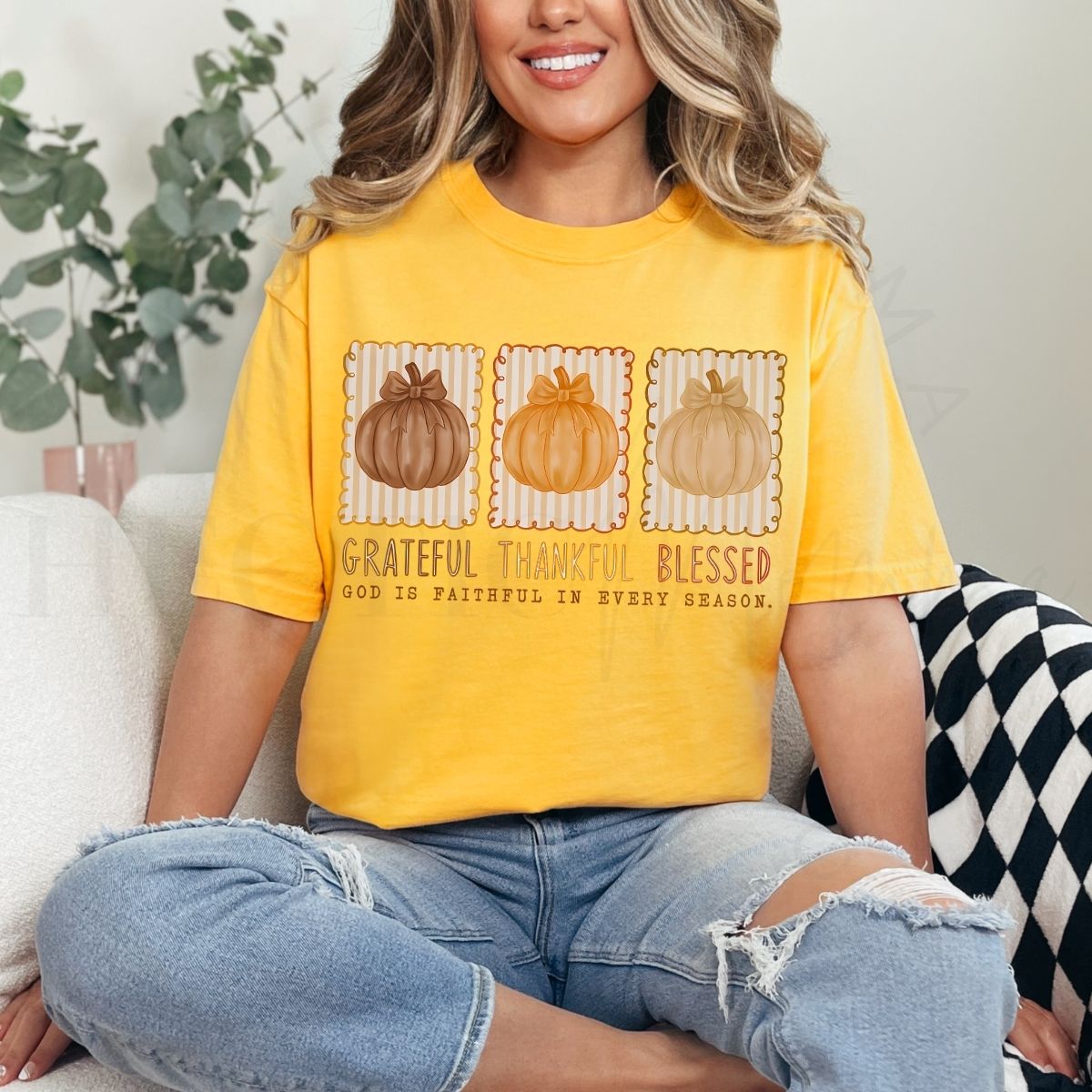 COQUETTE GRATEFUL THANKFUL BLESSED - DTF TRANSFER